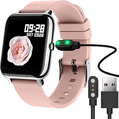 Compatible with Donerton Smartwatch Charger Giaogor Magnetic USB Charging Cable Replacement Charger for Donerton P22/Popglory Smartwatch/CanMixs feifuns kalinco P22 1.4 smartwatch (Black)