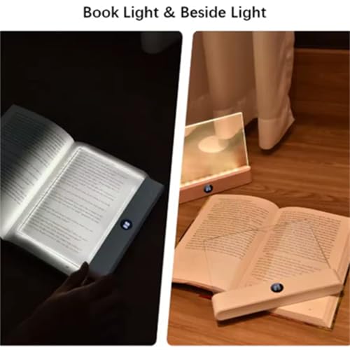 Luce LED ricaricabile per libri, luce da lettura con clip per gli occhi, con 3 modalità di colore e regolazione continua per leggere e studiare di notte