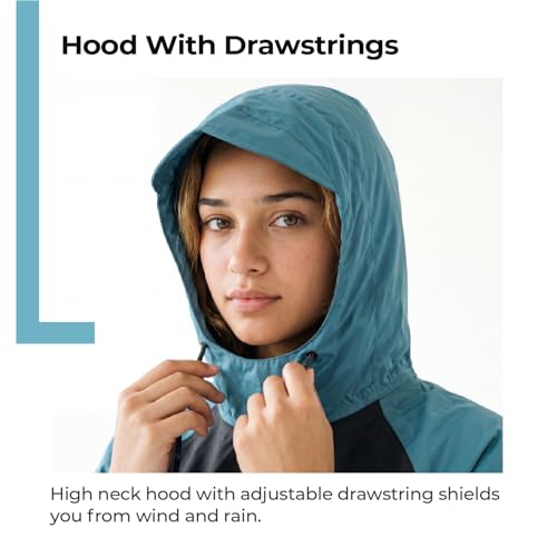 Image of Lifelong Waterproof Unisex Rain Coat Hooded Full Sleeves Outdoor Men, Women, Boys & Girls Rainwear Poncho Raincoat for Camping, Hiking & Travelling (1Pc)