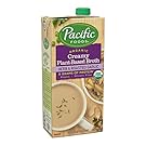 Pacific Foods Organic Herb and Roasted Garlic Creamy Plant-Based Broth, 32 Ounce Carton