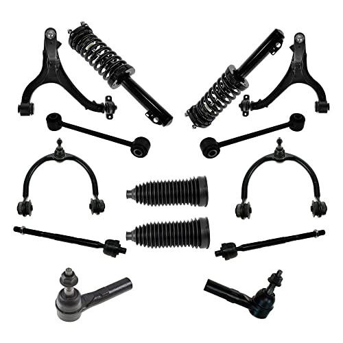 TRQ Front Control Arm Ball Joint Sway Bar Tie Rod Loaded Strut Steering Suspension Kit Set 14pc for 2005-2010 Jeep Grand Cherokee Commander