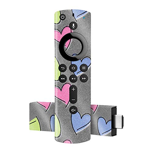 MIGHTY SKINS Glossy Glitter Skin for Amazon Fire TV Stick 4K - Girly | Protective, Durable High-Gloss Glitter Finish | Easy to Apply, Remove, and Change Styles | Made in The USA (GL-AMFTV4K-Girly)