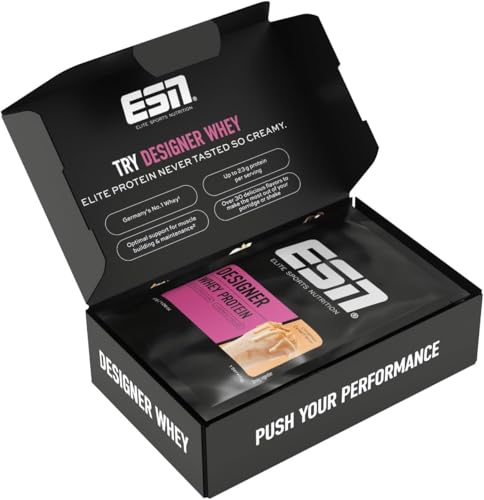 ESN Coffret d'essai Designer Whey, 5 x 30 g, fabriqué en Allemagne