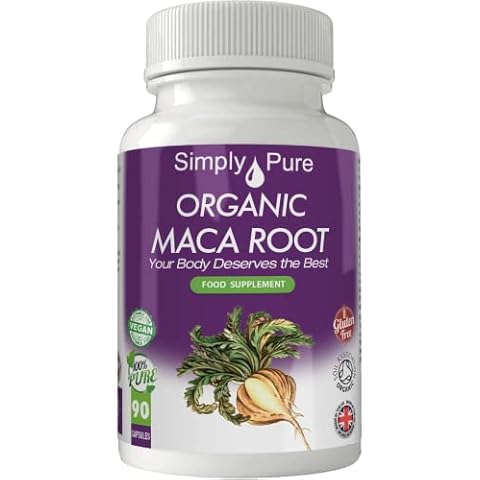 Simply Pure Organic Maca Root Capsules for Energy Cover