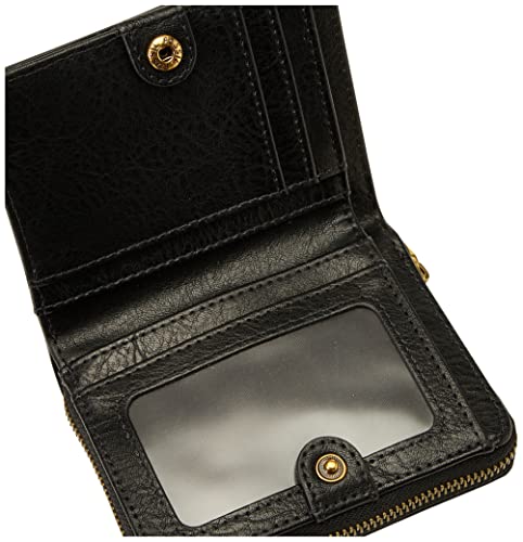 Fossil Women's Logan Leather Wallet Rfid Blocking Small Multifunction, Black (Model: Sl7923001) #TOP3