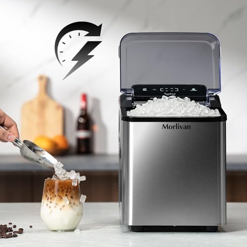 Máquina portátil para hacer hielo, 35 lbs en 24 h miniatura 2