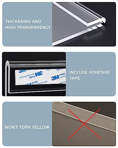 Ksacry 12 Pcs Acrylic Sign Holder 8.5X11 Inches Wall Mount Clear Sign Holder With 3M Adhesive Clear Plastic Frames Paper Display Sign Holders For Office Home,Public,Hospital,Hotel Etc #TOP2