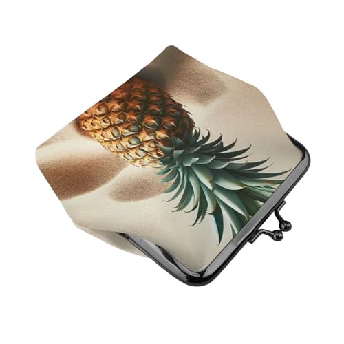 Pu Leather Buckle Coin Purse Pineapple-Fruit Girls Kiss-Lock Change Purse Wallets3