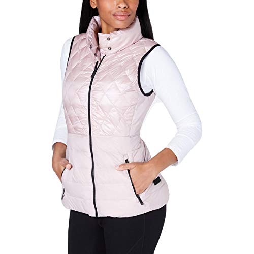 Calvin Klein Womens Fall Down Outerwear Vest Pink XS