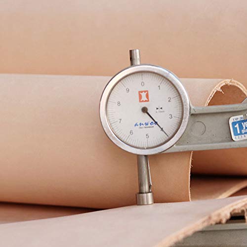 Veg-Tanned Cowhide Leather Piece For Tooling Crafting Hobby Workshop Medium Weight (3.5 To 4.0 Mm) Pre-Cut (8.7"X14.2") #TOP5