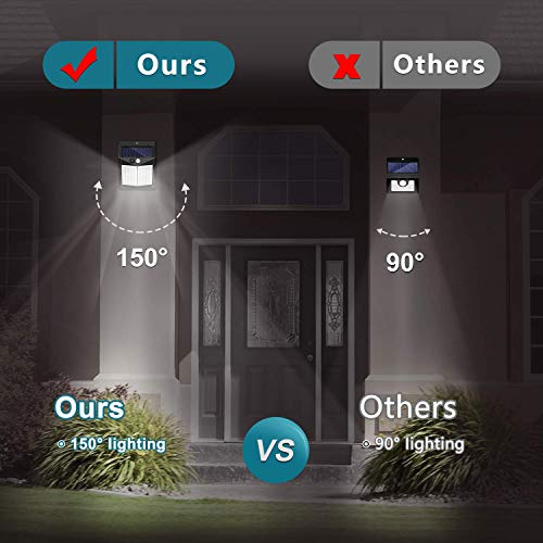 Solar Lights Outdoor, [6 Pack/3 Modes/50LED] SEZAC Motion Sensor Security Lights Solar Security Lights IP 65 Wireless Waterproof Outdoor Lights for Garden Patio Yard Deck Garage Fence Pool - Thumbnail 5