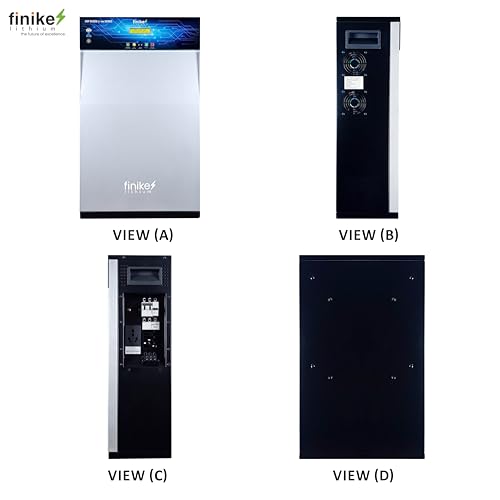 Image of Finike 2500 VA Inverter with 2688Wh Lithium-Ion Battery for Home, Office & Shops, Wall Mount Bracket, Fast Charging, Zero Maintenance Upto 12 Year Life Integrated 5 Year Warranty, (2500VA)
