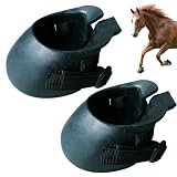 Generisch Leichte Hufschuhe für | Rutschfester mit verstellbarem Riemen, bequem | Hufschutzschuhe | für Training, Wettkampf, Rehabilitation, Hufpflege und Schutz