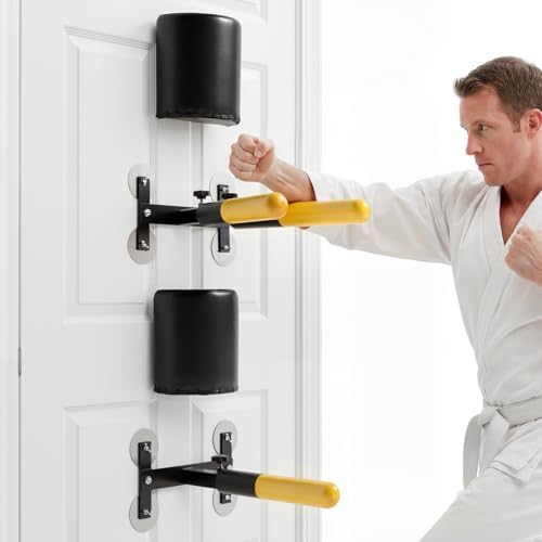 Silipull Wall Mount Wing Chun Wooden Dummy Trainer with Spring Ar...