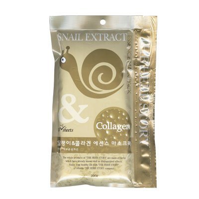 The Herb Story Snail Extract & Collagen Essence Mask Pack 200g (11 Sheets)