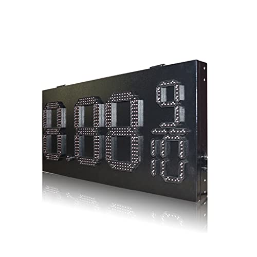 Cronómetro digital portátil para gimnasio, 12 pulgadas, rojo, resistente a la lluvia, formato 8.88, indicador LED para estaciones de servicio, pantalla de precios al aire libre, montaje en pared miniatura 4