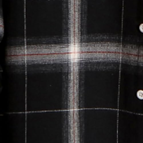 Mens & Boys Plaid Shirt Jacket Long Sleeve Button Down Flannel Shirts Casual Lightweight Jacket Fall Coat Outwear2