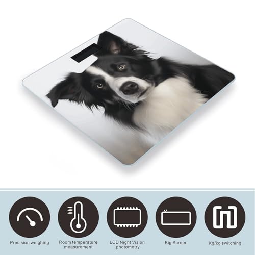 Báscula digital para baño Border Collie 400 lb miniatura 3