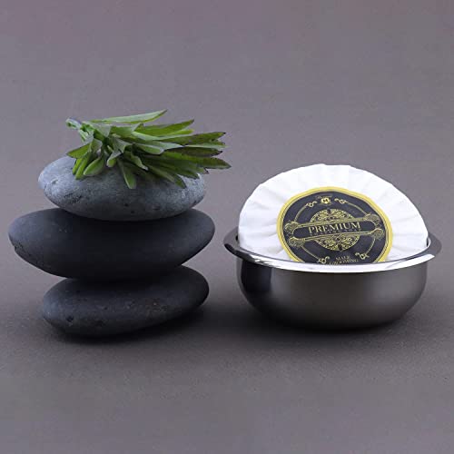 Rasoir de sécurité et blaireau noir coffret cadeau 4 pièces - 7