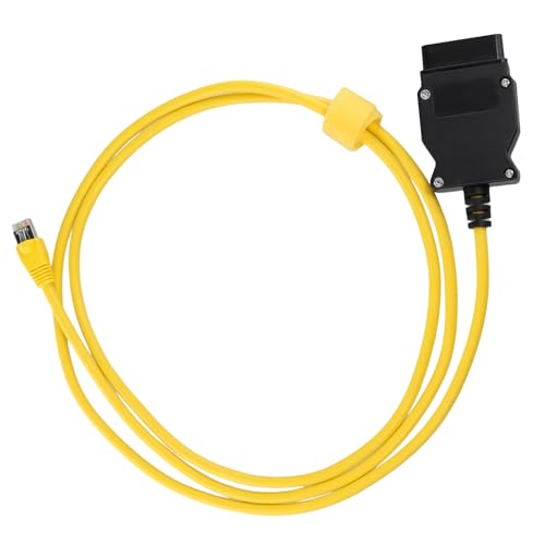 Annlpoy 1pcs Cavo enet obd2, Cavo interfaccia ethernet obd2 da 2 m,Interfaccia di Codifica e Programmazione, Compatibile con BMW ICOM ISTA+, Bootmod3, BimmerCode per Serie F, G, 1, 3, 5, 6, 7, GT, X