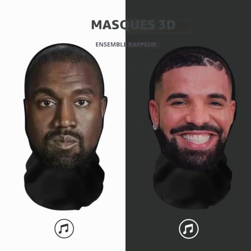 Aristo Solutions Masques 3D réalistes dans des paquets cool – Respirants, légers et confortables, idéaux pour le cosplay, les fêtes, Halloween, le carnaval et les événements – vue 2