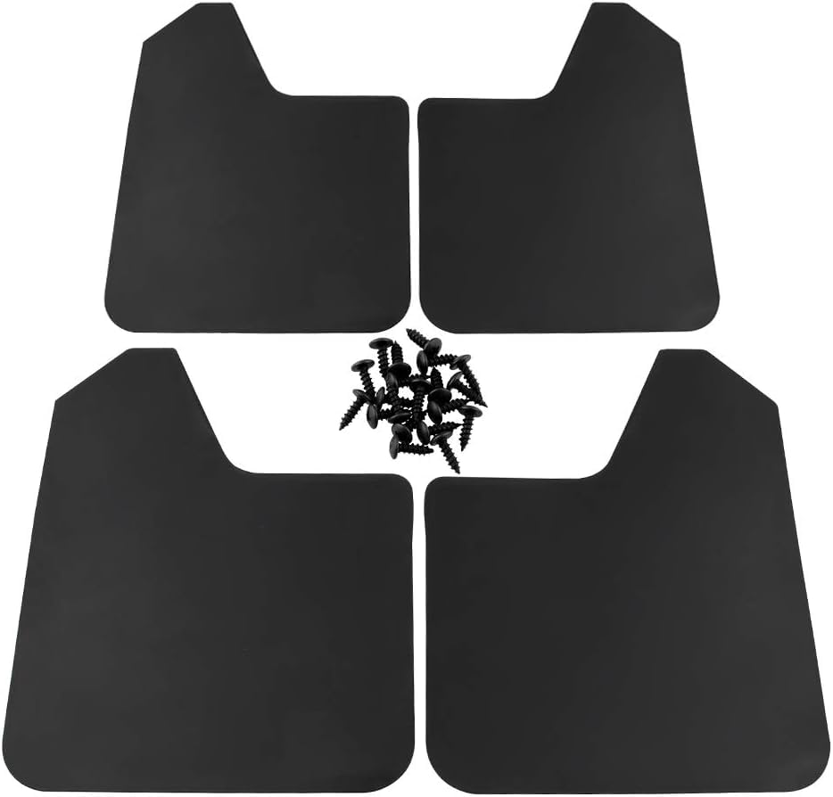 Bavettes garde-boue universelles noires pour camionnettes et SUV