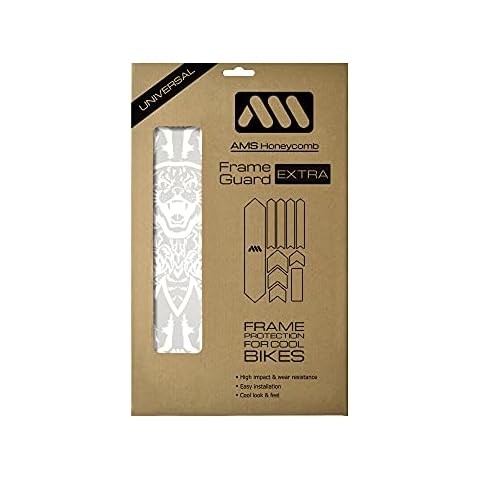 All Mountain Style AMS High Impact Frame Guard Extra - Protects your bike from scratches and dings, Kriss Kyle White Cover