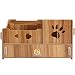 Organiseur de Bureau, étagère de Rangement de Table en MDF en Bois de Cerisier pour Bureau à Domicile