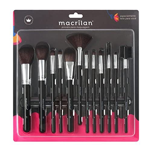 Macrilan Kit Com 12 Pincéis Para Maquiagem - Kp9-1A