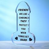 Friend Gifts for Women Funny Birthday Gifts for Women Friendship Unique, Encouragement Plaque Desk S
