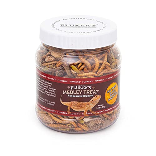 Fluker's Medley Treat for Bearded Dragons, Grasshoppers, Mea