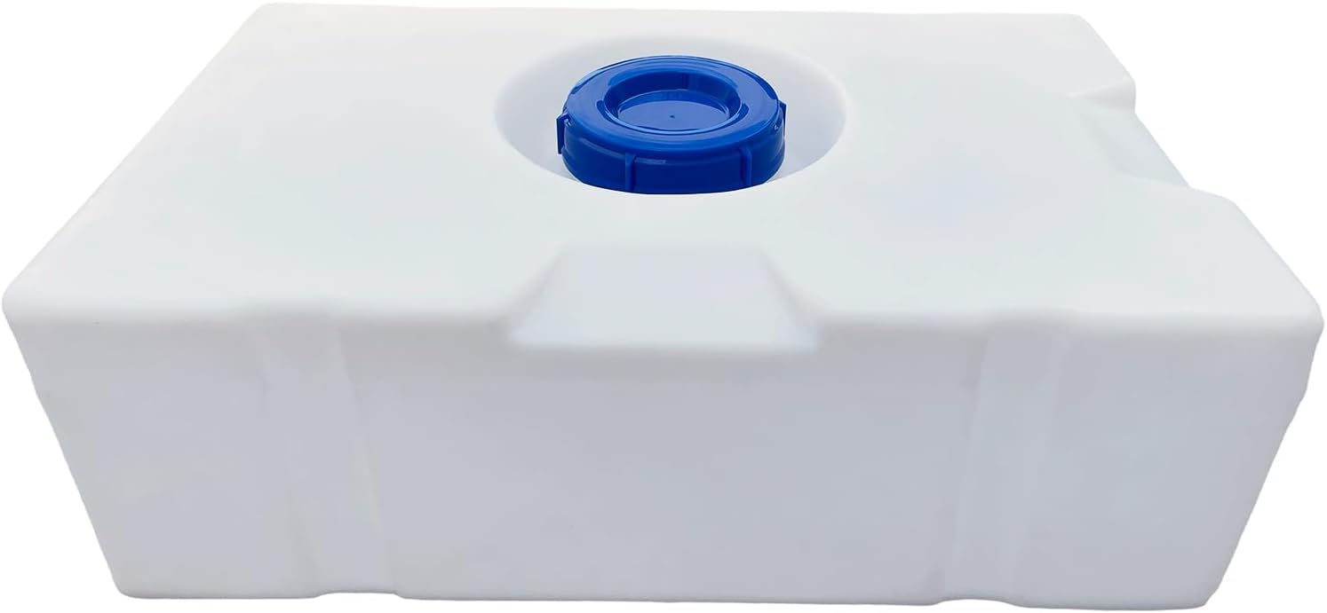 KORVOS 14.5 Gallon RV Fresh Water Tank, BPA Free Potable Water Storage Tank for Drinking Cooking&Showering, Water Tank for Campers Trailers Motorhomes, Cube Shape (28.54"x17.52"x9.45")