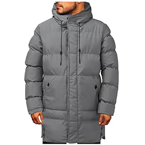 Heren winterjassen jas casual solide ritsjas lange mouwen mantel met capuchon warme ritssluiting splitten jas met verwarming