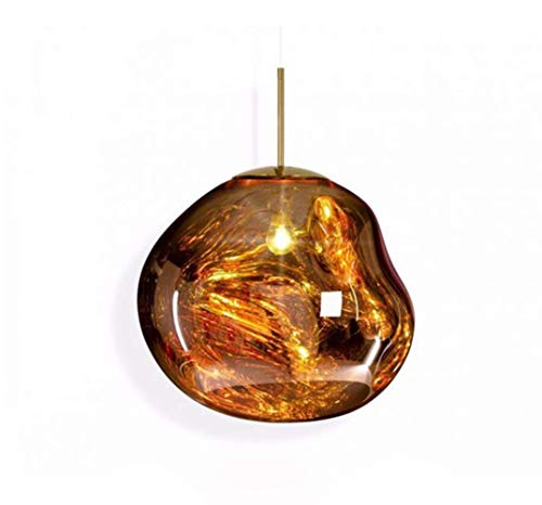 Preisvergleich Produktbild CHHD Lampenschirm, Pendelleuchte Decke LED Lampenschirm - Hängende Beleuchtung Glas Kronleuchter Home Indoor Esszimmer Bar Badezimmer Balkon (Glühbirne ist Nicht im Lieferumfang enthalten) Rot