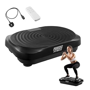 Vibration Platform Machine with Plug, Lymphatic Drainage for Weight Loss, Full Body Workout Vibration Plate at Home Gym,450Lbs Weight Capacity