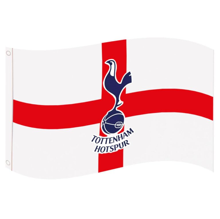 Tottenham Hotspur FC St George England Large Supporters Flag 100% Polyester