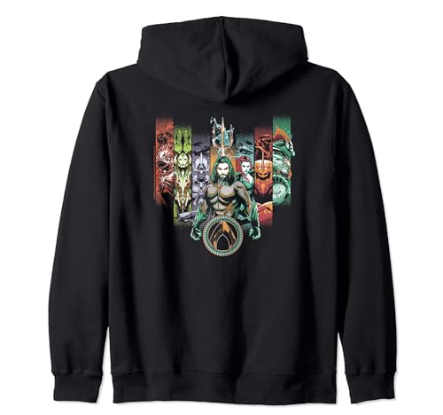 Image of Aquaman Movie Unite The Kingdoms Zip Hoodie