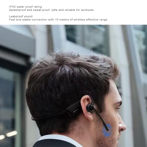 Auriculares de conducción ósea: dile adiós al dolor de oído al correr con Bluetooth 5.3 3