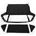 HECASA Convertible Soft Top Compatible with 1970-1980 MG Midget Soft Roof Replacement with Clear Plastic Window, Premium Grade Sailcloth Vinyl Black