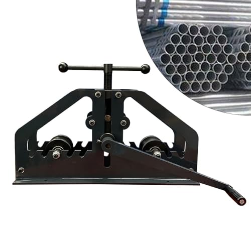 Dsmsseym Manual Metal Tube Bender Machine, Industrial Portable 1-1/4\" to 2\" Round Pipe Tube Bender TR-60 for Flats, C Channel, Square - Thumbnail 2