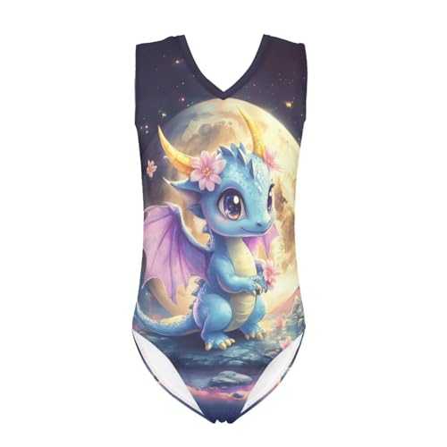Image of Girls Swimsuits Size 3-14 Kids Summer Sleeveless One Piece Bathing Suit Beach V-Neck