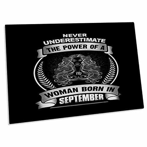 3dRose Never Underestimate The Power of A Woman Born in
