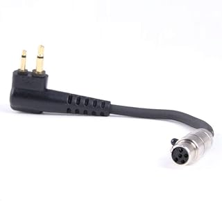 Rugged Handheld Jumper Cable Adaptor to Car Harness for Racing Radios Communications Electronics - Fits 2-Pin Motorola