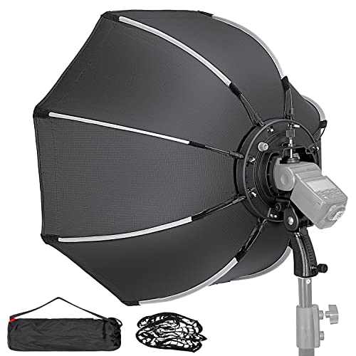 Fomito �\�t�g�{�b�N�X 65cm �J�����t���b�V����p�\�t�g�{�b�N�X �O���b�h�t�� �u���P�b�g�t�� GODOX TT600 TT685 V860 V850 �ȂǃJ�����t���b�V���Ή�