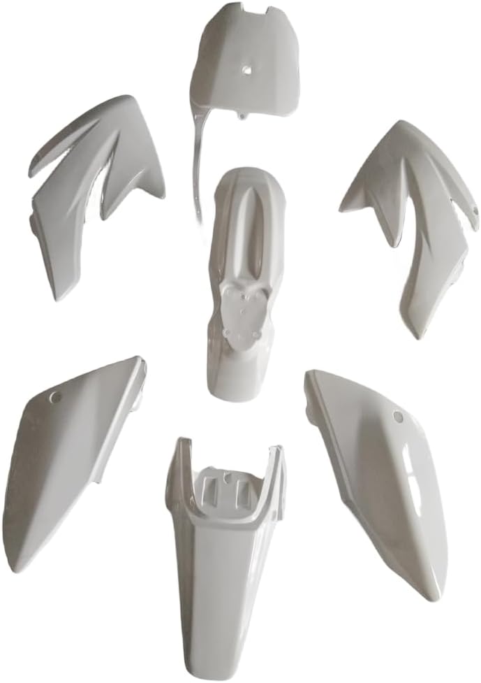 CRF70 white full fairing plastic fairing (including mounting screws) motorcycle fender body cover for CRF70CC pit type land car