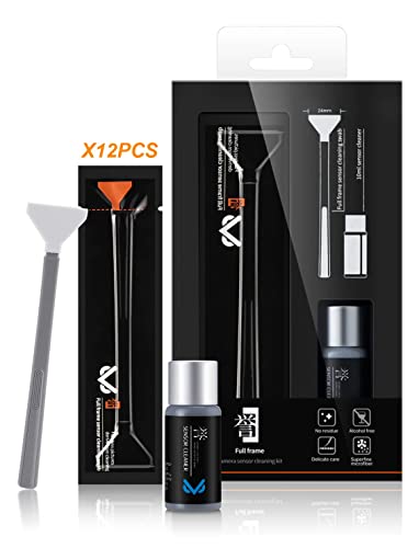 VSGO Kit Nettoyage Capteur Appareil Photo 12 Pièces - Tampons 16mm APS-C - Pour DSLR, Objectifs, Écrans