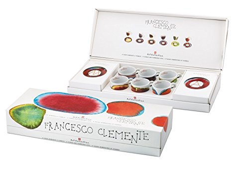 Juego de café de colección de arte de ILLY por Francesco Clemente...