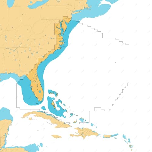 Image of C-MAP Reveal X - Chesapeake Bay to The Bahamas, Map Card for Marine GPS chartplotters
