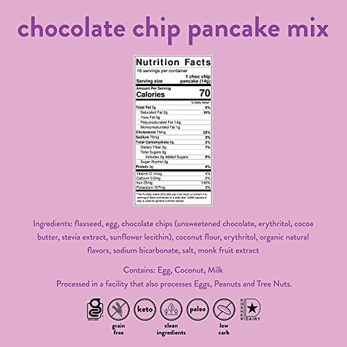 Nush Foods Low Carb Pancake Mix, Healthy Pancake Mix By Nush (Variety Pack) | Chocolate Chip, Blueberry, And Original - 3 Pack | Gourmet Pancake Mix, Keto Pancakes, Low Carb, Low Sugar #TOP3