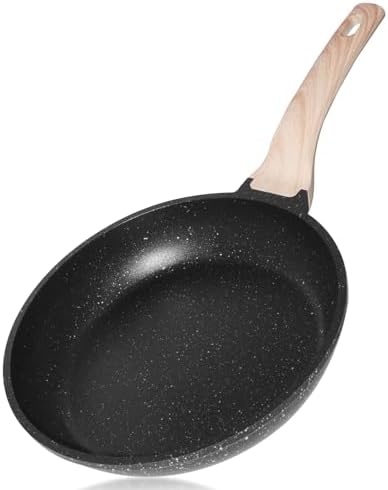 Non-stick frying pans, 24 cm Granite Coating Egg Pans with Handle...